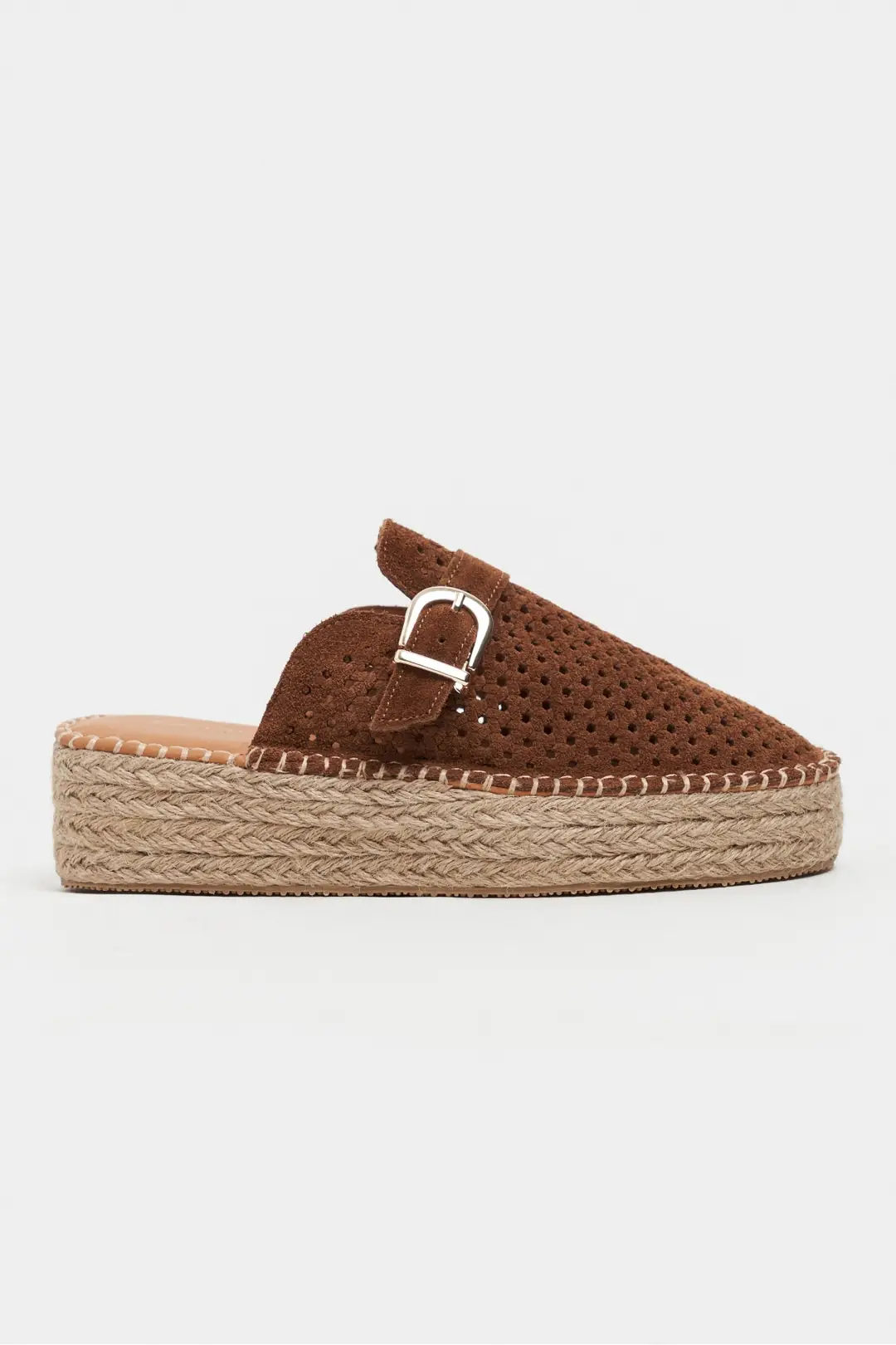 Maren Suede Leather Espadrille Mule